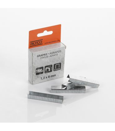 Boîte 1 000 agrafes type u 1,2x11x3x8mm alyco orange ALYCO 171280