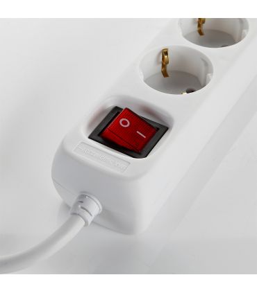 Multiprise avec interrupteur 6 fiches et 2 ports usb, câble 3x1,5 1,4 mètre alyco ALYCO 199436