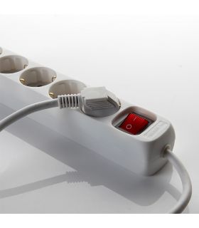 Multiprise avec interrupteur 3 fiches avec câble 3x1,5 3 mètres alyco ALYCO 199443