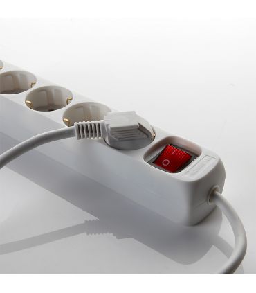 Multiprise avec interrupteur 5 fiches avec câble 3x1,5 3 mètres alyco ALYCO 199445