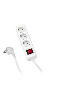 Multiprise avec interrupteur 6 fiches avec câble 3x1,5 3 mètres alyco ALYCO 199446