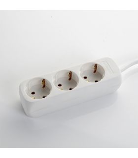 Multiprise 6 fiches avec câble 3x1,5 1,4 mètres alyco ALYCO 199456