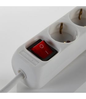 Multiprise avec interrupteur 5 fiches avec câble 3x1,5 1,4 mètres alyco ALYCO 199465