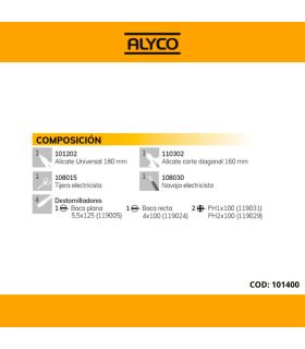 Set 9 outils dans housse en nylon ALYCO 101400