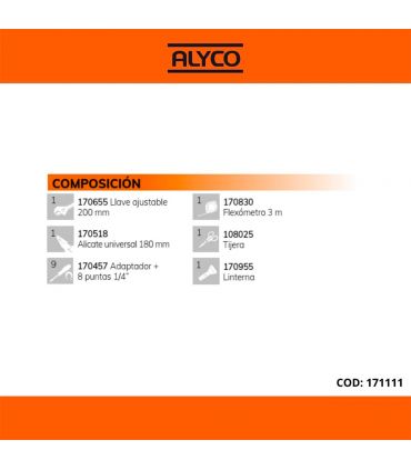 Mini housse en nylon p/ceinture 15 pièces alyco orange ALYCO 171111