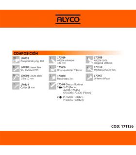 Boîte à outils 3 plateaux 65 pcs alyco orange ALYCO 171136