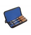 Set de 3 burins manche bois dans une housse en nylon alyco ALYCO 125060