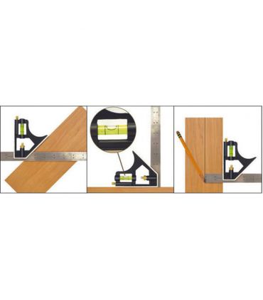 Équerre multifonction 10-en-1 de 400 mm ALYCO 197420