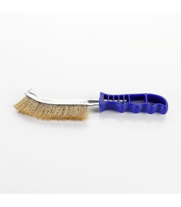 Brosse en acier plaqué laiton m/plastique ALYCO 197555