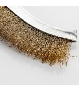 Brosse en acier plaqué laiton renforcé m/plastique ALYCO 197556