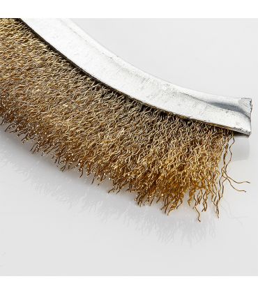 Brosse en acier plaqué laiton renforcé m/plastique ALYCO 197556