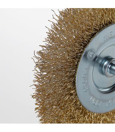 Cr10 brosse circulaire métallique av/tige 50 mm ALYCO 197630