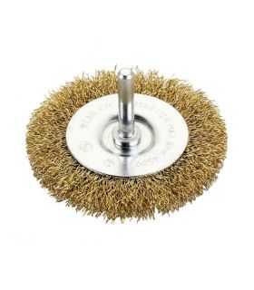 Cr10 brosse circulaire métallique av/tige 75 mm ALYCO 197632