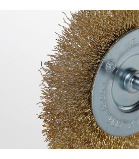 Cr10 brosse circulaire métallique av/tige 75 mm ALYCO 197632