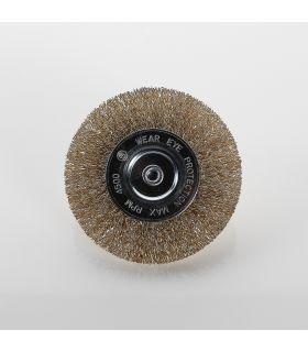 Cr10 brosse circulaire métallique av/tige 100 mm ALYCO 197635