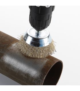 Tz10 brosse boisseau fils ondulés av/tige 75 mm ALYCO 197642