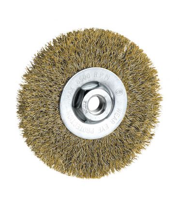 Cr-05 brosse métal laiton circul.ondul. 115 mm ALYCO 197650