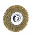 Cr-05 brosse métal laiton circul.ondul. 115 mm ALYCO 197650