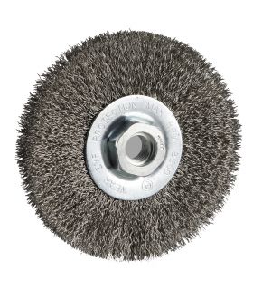 Cr-05 brosse métal laiton circul.ondul. 115 mm ALYCO 197650