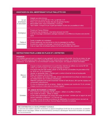 Paillis couleur BRUN aire de jeux R Play 5/30mm, sac 50 l - RPL024