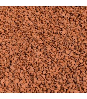 Paillage minéral décoratif en brique pilée 10/25mm, sac de 20 litres - KOM36