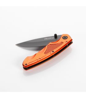 Couteau de poche inox alyco orange 85 mm manche aluminium ALYCO 170890