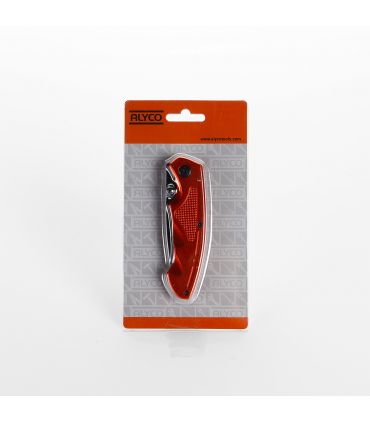 Couteau de poche inox alyco orange 85 mm manche aluminium ALYCO 170890