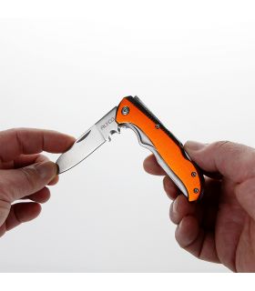 Couteau d’électricien de poche inox alyco orange m / aluminium ALYCO 170895