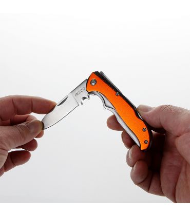 Couteau d’électricien de poche inox alyco orange m / aluminium ALYCO 170895