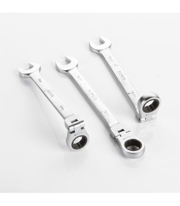 Set de 12 clés mixtes à cliquet tête flex. ALYCO 191952