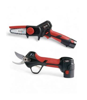 Pack sécateur 25 mm PS 23-25 et scie 100 mm CS 22-04 3 batteries - BLUEBIRD