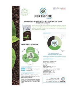Paillage compost bio d’amendement nutritif 20kg RACINE PRO117