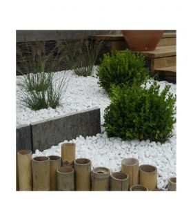 Paillage de marbre blanc minéral 1000kg RACINE F-PAI009