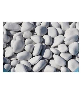 Paillage marbre blanc finition lumineuse du jardin 500kg RACINE F-PAI047
