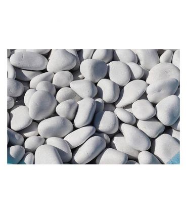 Paillage marbre blanc finition lumineuse du jardin 500kg RACINE F-PAI047