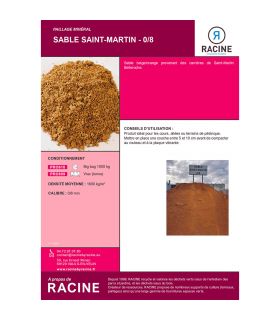 Sable pour amélioration du drainage 1000kg RACINE PRO610
