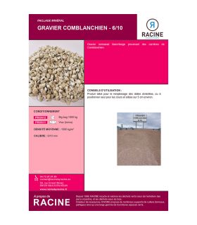 Gravier de stabilisation du terrain 1000kg RACINE PRO612