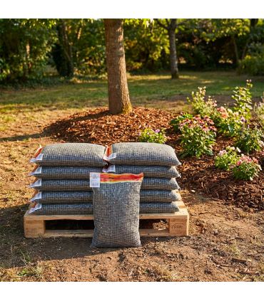 Paillage minéral ardoise noire 6/14mm, 10 filets 20 kg - F-PAI081-10x20