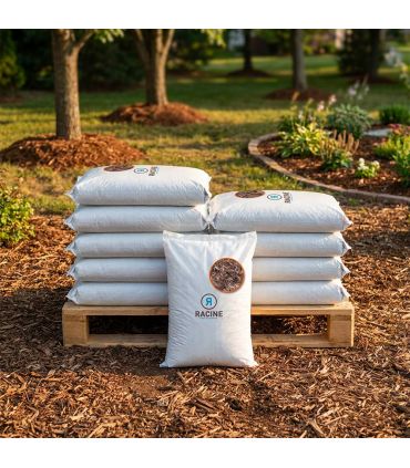 Paillage fibres de peuplier bio protection du sol 10x50L RACINE PRO81-10x50