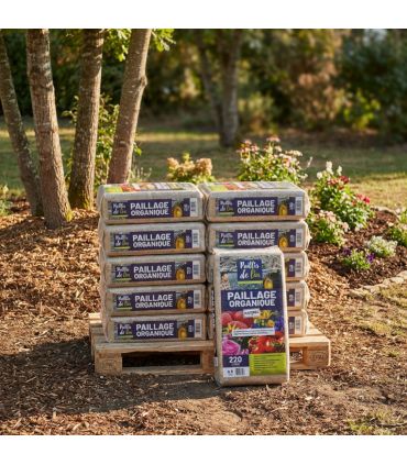 copy ofPaillis de lin, organique et naturelle pour jardins potagers, 21 balles de 220l - F-PAI058-21x220