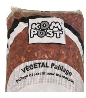 Paillage plaquette colorée 20/40mm, Rouge, 10 sacs 50l - PRO99-10x50