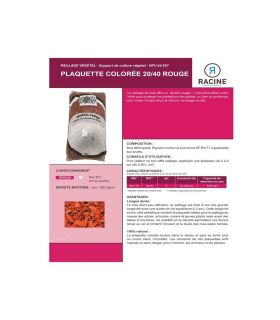 Paillage plaquette colorée 20/40mm, Rouge, 10 sacs 50l - PRO99-10x50