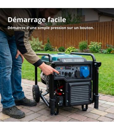 Générateur inverter bi carburation essence/gaz 6500W moteur de 306cc KÖNNER & SÖHNEN KS 6500iEG