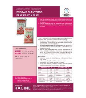 Engrais de soutien végétatif 1kg RACINE F-ENG016