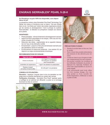 Engrais NPK pour équilibre nutritif 25kg RACINE F-ENG019