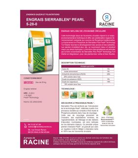 Engrais NPK pour équilibre nutritif 25kg RACINE F-ENG019