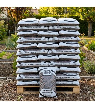 Paillage d’écorce de pin bio isolation du sol 42x50L RACINE PRO186-42x50