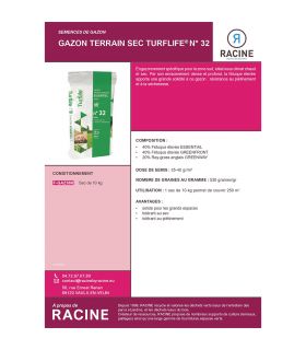 Semences de gazon usage intensif 10kg RACINE F-GAZ006