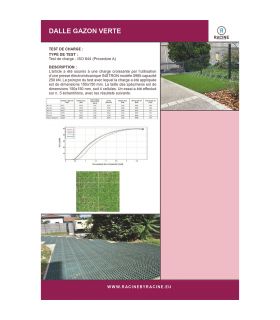 Dalle gazon verte 4cm 4 plaques pour stabilisation du sol 10m² RACINE F-AME060-10x1