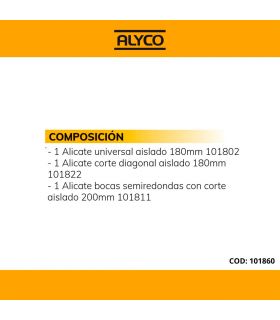 Set 3 pinces isolées boîte plastique ALYCO 101860